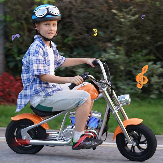Kids Electric Ride-On Motorcycle with Lights