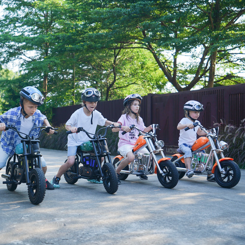 Kids Electric Ride-On Motorcycle with Lights